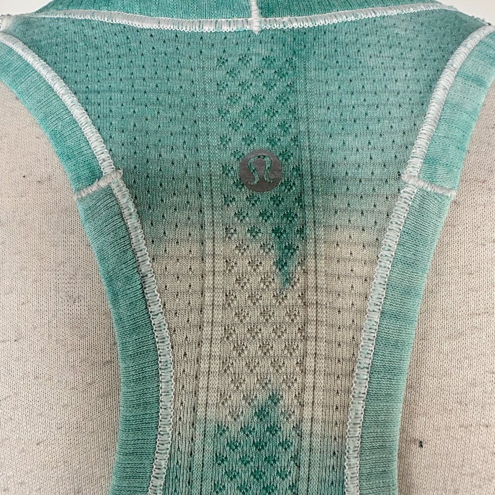 Lululemon Swiftly Tech Racerback Heathered Tranquil Blue Women's Size 6 - Picture 8 of 11